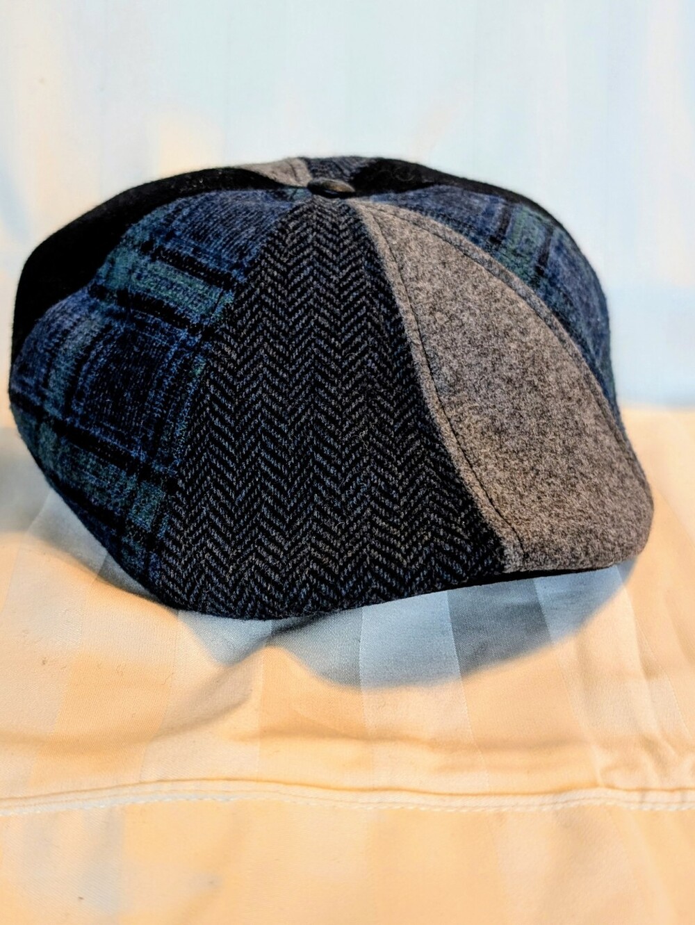 Boston Scally Co 10th Anniversary Special Edition Blue Grey Cap Small